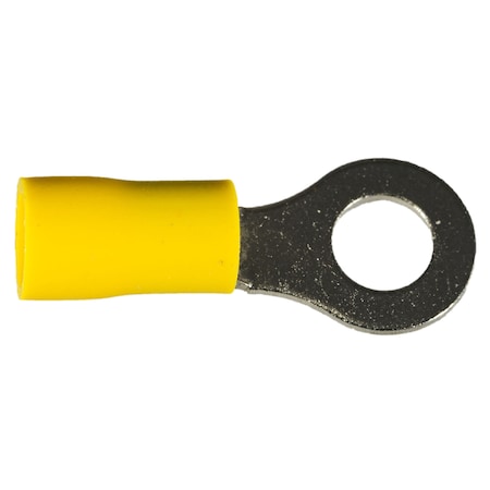 Midwest Fastener Ring Terminal, 10 AWG, Plastic Insulated, 15 PK 69964